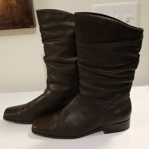 Croft and Barrow brown leather boots
